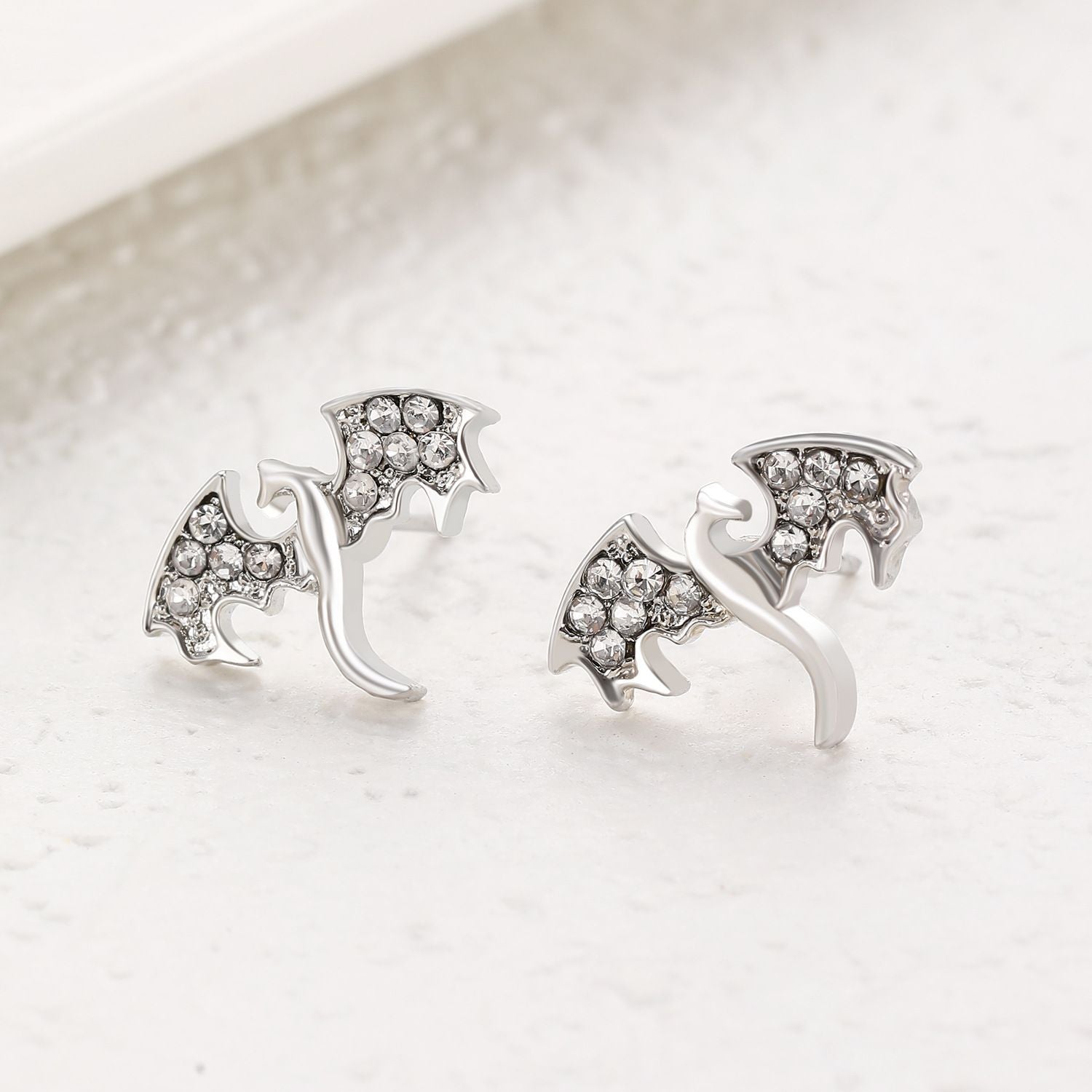 Wholesale Mini flying dragon earrings